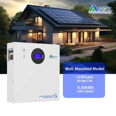 chất lượng Pin lưu trữ năng lượng gia đình 48V với hơn 6000 chu kỳ ở 80% DoD, có thể mở rộng lên đến 16 đơn vị và tương thích với hầu hết các biến tần nhà máy sản xuất