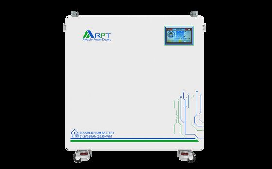 quality RPT 32.15kWh Home Solar Lithium Battery | 51.2V 628Ah LiFePO4 Energy Storage with 7" Touch Screen factory