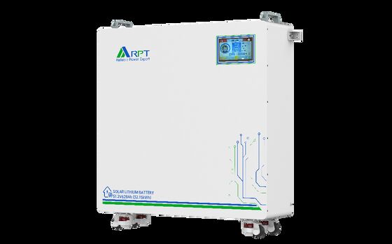 Pt Rpt RPT 32.15kWh 가정용 태양광 리튬 배터리 | 7인치 터치스크린이 포함된 51.2V 628Ah LiFePO4 에너지 저장 장치